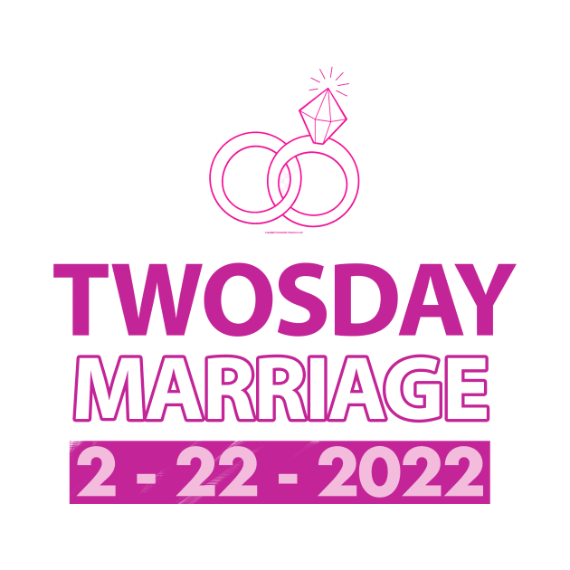 Twosday Marriage 2 February 2022 wedding gift by FoolDesign