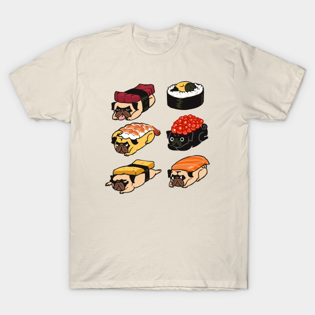 Sushi Pug - Pug - T-Shirt