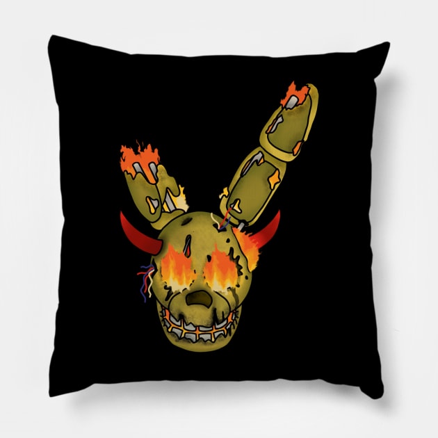 Five Nights at Freddy's FNAF - Burning Devil Pillow by Geishas and Gasmasks