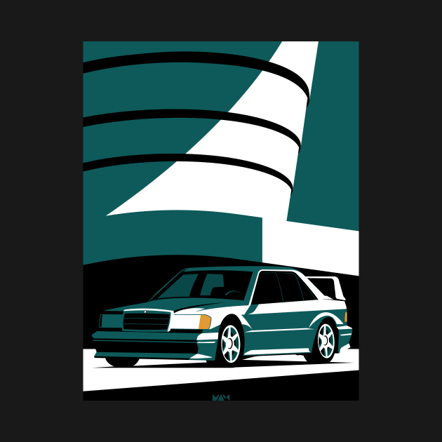 Merc 190E Evo II (Green) by Atelier de l'Automobile