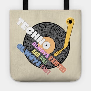 house music is life techno themed design Tote