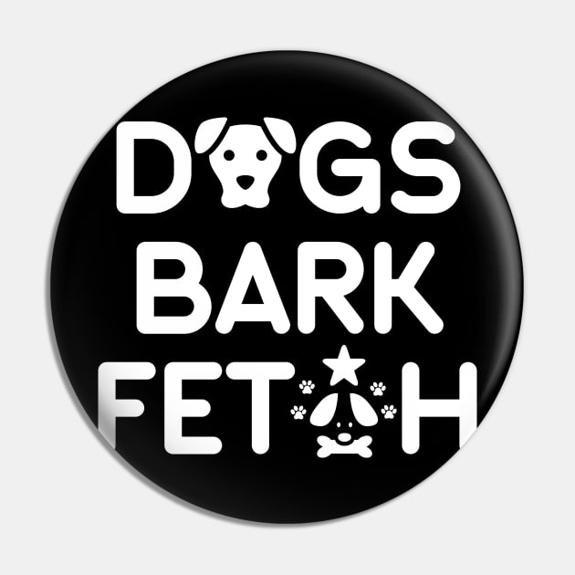 Dogs Bark Fetch Pin by NomiCrafts