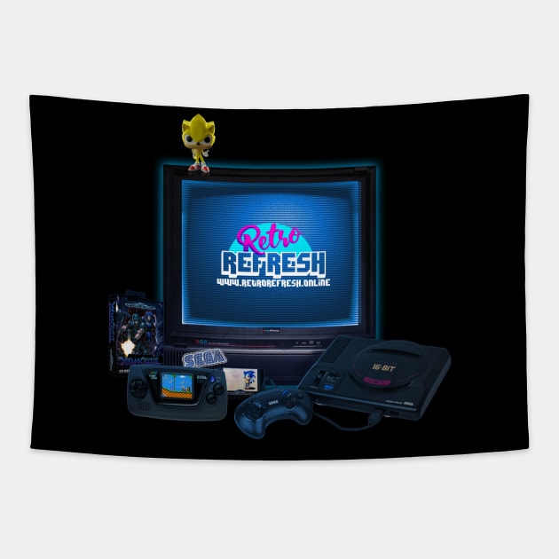 Mega Drive Nostalgia Tee Tapestry by Retro Refresh