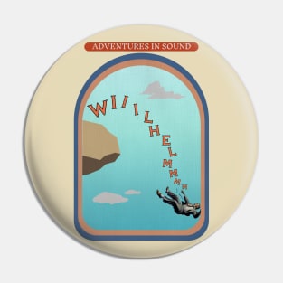 Adventures in Sound - Wilhelm Scream Funny Movie Pin