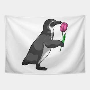 Penguin with Tulip Tapestry