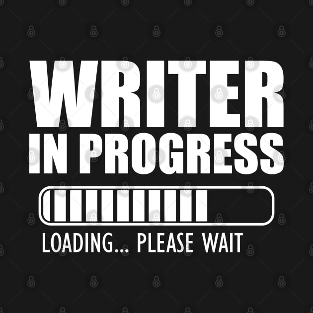 Writer in progress loading w by KC Happy Shop