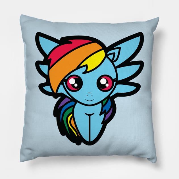 Rainbow Dash Tooniefied Pillow by Tooniefied