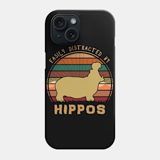 Easily Distracted By Hippos Phone Case