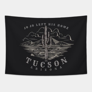 Jo Jo left his home in Tucson Arizona - vintage design Tapestry