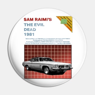 Evil Dead Oldsmobile (Red Title Text) Pin