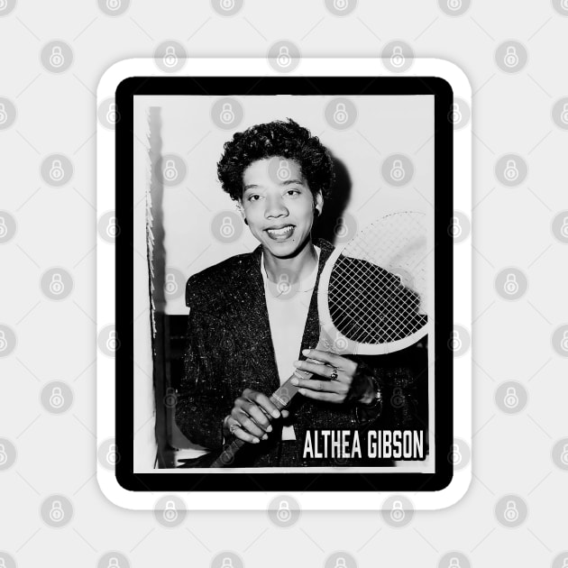 Althea Gibson Magnet by UrbanLifeApparel