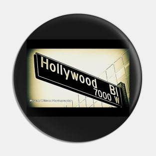 Hollywood Boulevard, Hollywood, California by Mistah Wilson Pin