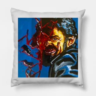 Billy The Butcher "F@#ckin' Diabolical" portrait (original) Pillow