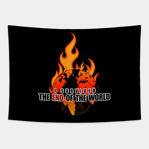 I Survived The End Of The World Tapestry by adamzworld