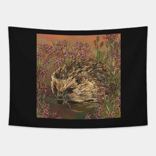 Sweet Ragged-Robin Hedgehog Tapestry