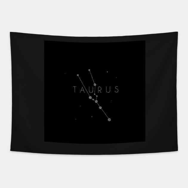 Zodiac sign constellation - taurus Tapestry by Ranp