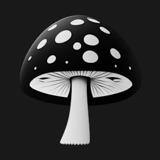 Black and White Spotted Mushroom T-Shirt