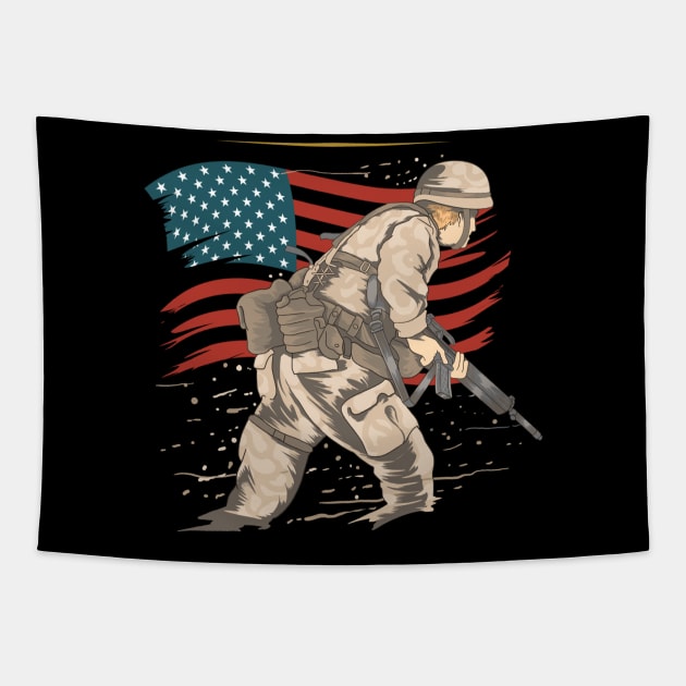 World war 3 Tapestry by Manafff