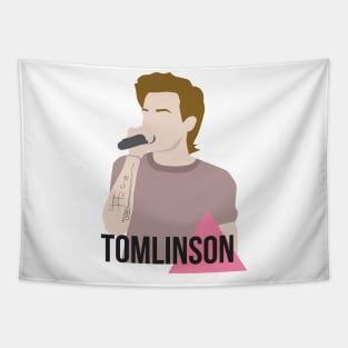 Louis Tomlinson Pink Triangle Tapestry