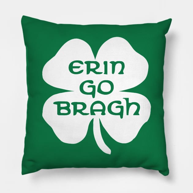 Erin Go Bragh Shamrock Pillow by Stacks