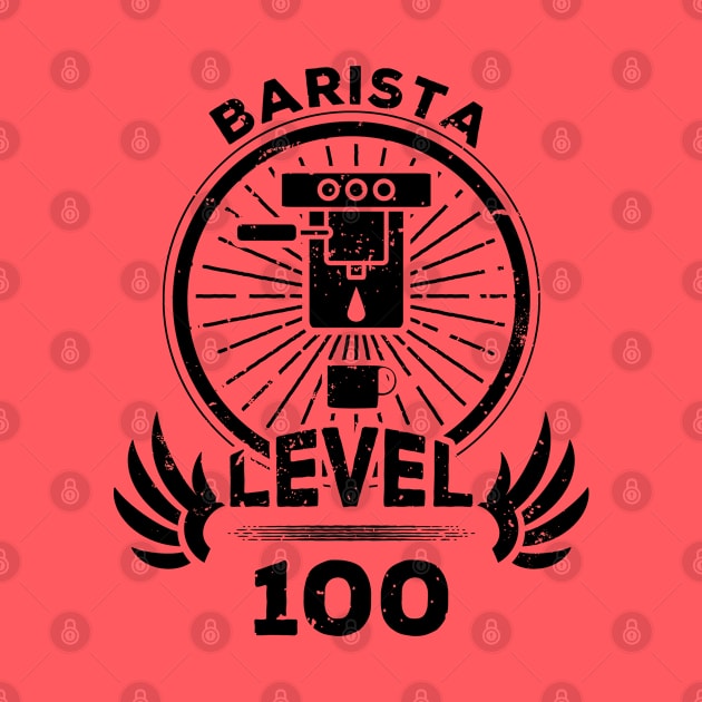 Level 100 Barista Coffee Maker Gift by atomguy