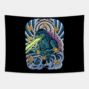 king of monster japanese tattoo Tapestry