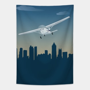 Cessna over Atlanta Tapestry