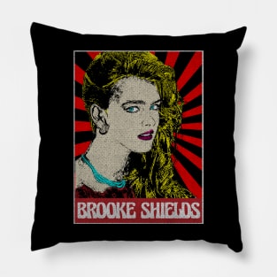 Brooke Shields 1980s Pop Art Fan Art Pillow