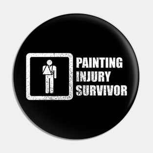 Painting Injury Survivor Pin