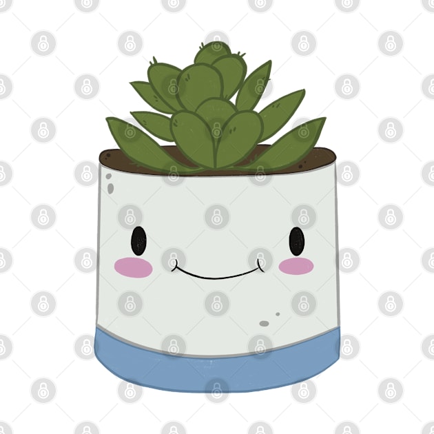 Happy Succulent by anniekinarts