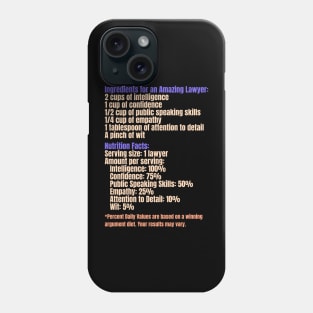 Ingredients for an Amazing Lawyer Phone Case