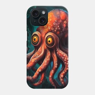 Fun Ocean Dwelling Octopus Cartoon Creature Phone Case