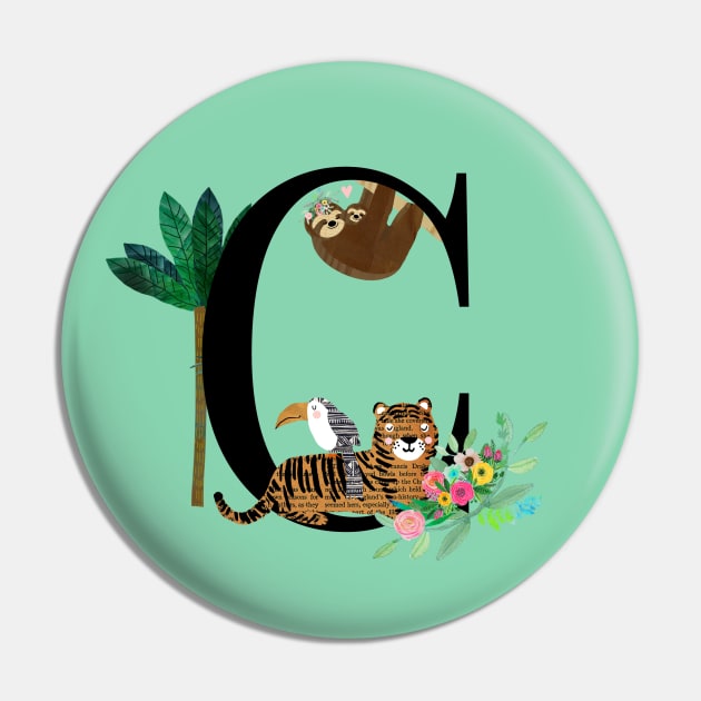 Monogram C Pin by GreenNest