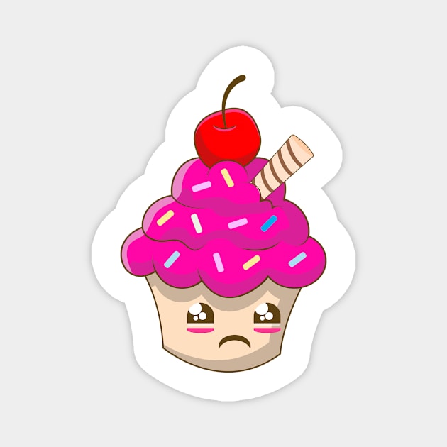 SAD CUPCAKES Magnet by ERIK_SHOP