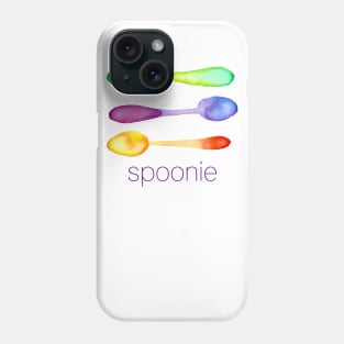 Spoonie (Three Watercolor Spoons) Phone Case