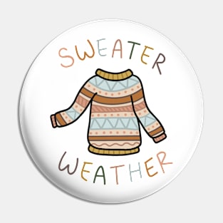 Sweater Weather Pin