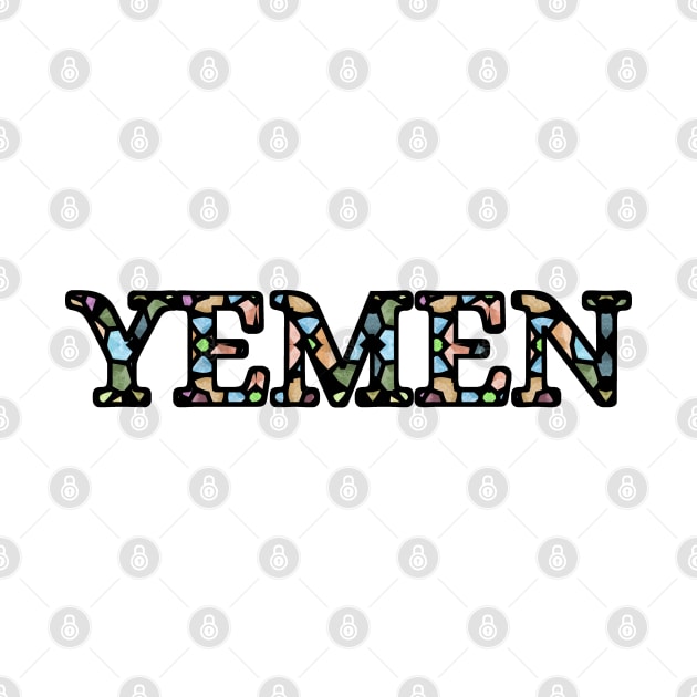 Yemen Stained Glass Patriotic Design by DiwanHanifah