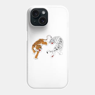 Fighting Tigers Phone Case