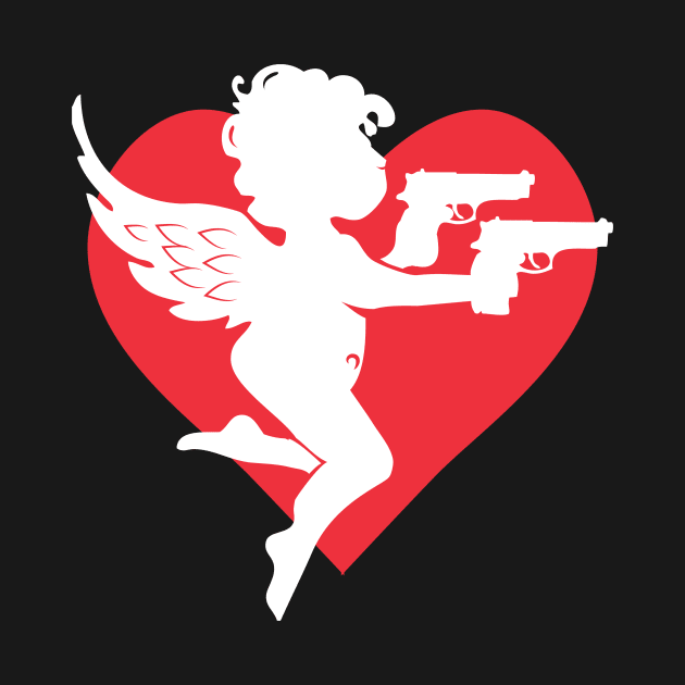 Valentine Cupid Big Heart Valentine's Day Gift by atomguy