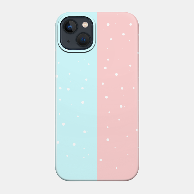 Cute Pastel Pink and Blue - Pastel - Phone Case