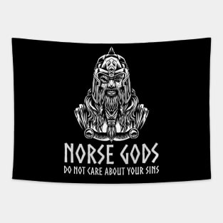 Viking Mythology - Norse Gods Do Not Care About Your Sins Tapestry