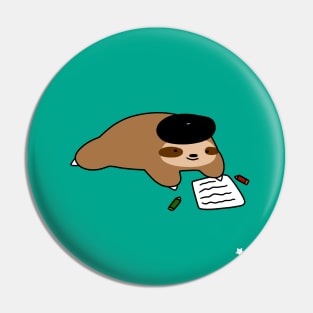 Thank You - Beatnik Sloth Pin