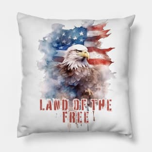 Land of The Free - Independence Day Pillow