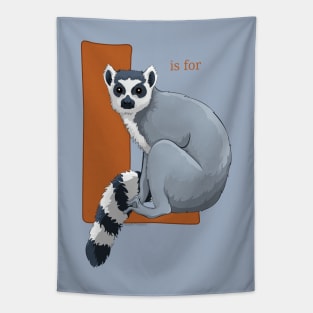 L is for Lemur Tapestry