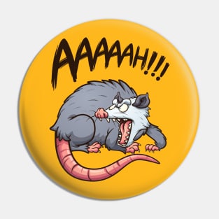 Angry opossum Pin