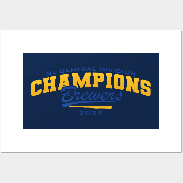 Milwaukee Brewers Are NL Central Division Champions 2023 Home Decor Poster  Canvas - Mugteeco