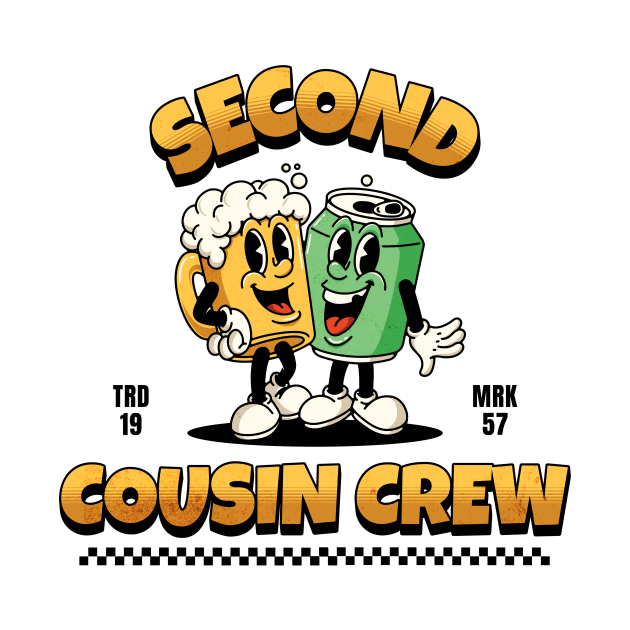 Matching Funny Second Cousin Crew Best Friends Men Women by Dezinesbyem Designs