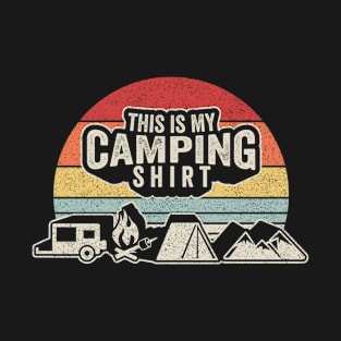 This Is My Camping Shirt Funny Camping Campers Gift Camper Nature Lover Outdoor T-Shirt