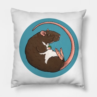 Berkshire Pet Rat Illustration Pillow