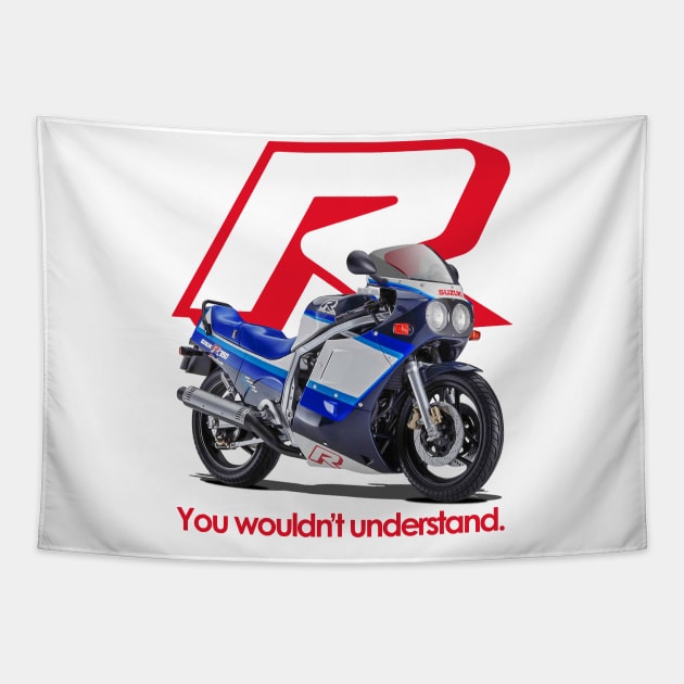 GSXR SLAB Tapestry by Retroquarter